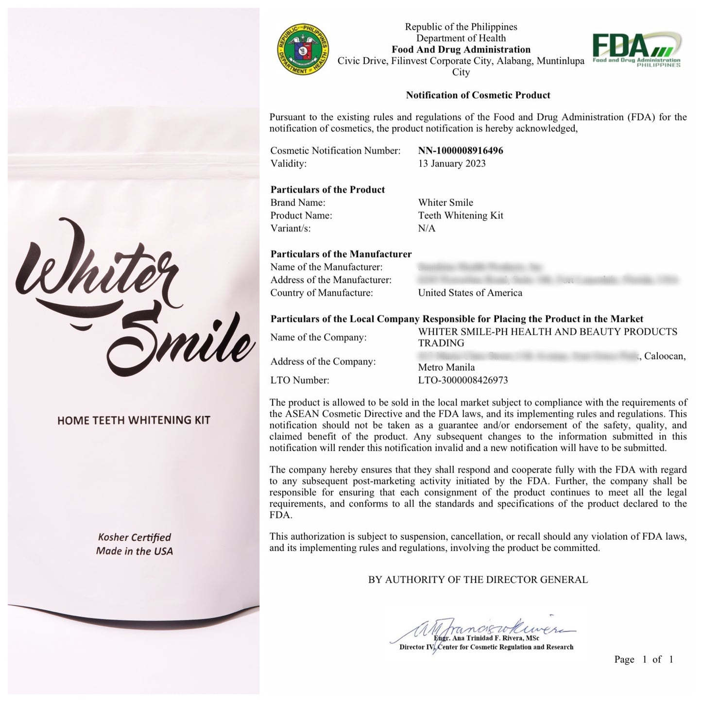 Whiter Smile Home Teeth Whitening Kit